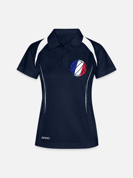 volleyball - Women's Polo breathable - navy/white