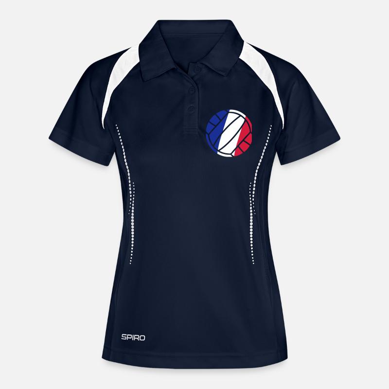 volleyball - Women's Polo breathable - navy/white