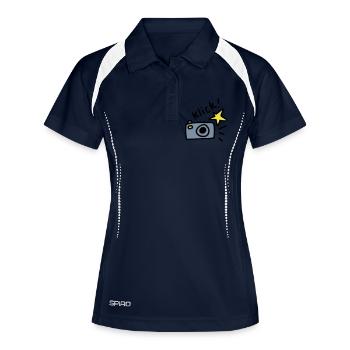 click! Photo 3 - Women's Polo breathable - navy/white - Front