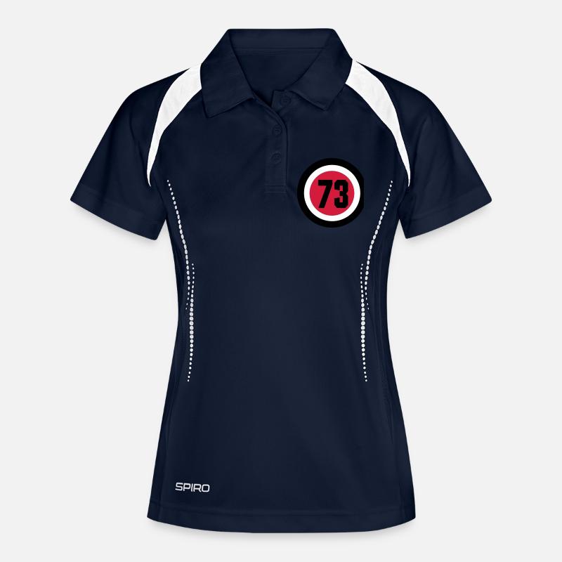 73_vec_3 - Women's Polo breathable - navy/white