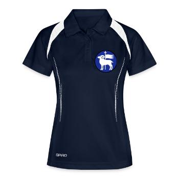 Gotland - Frauen Polo atmungsaktiv - Navy/Weiß - Vorne