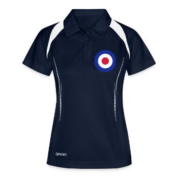 Cible de mod - Polo respirant Femme - marine/blanc - Devant
