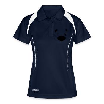 bear - Women's Polo breathable - navy/white - Front