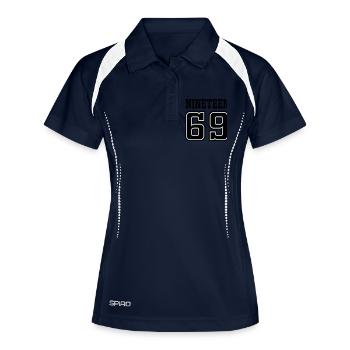 1969 - Frauen Polo atmungsaktiv - Navy/Weiß - Vorne
