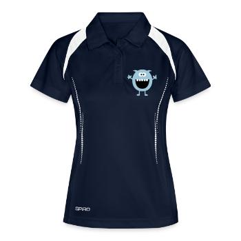 Funny Cute Monsters (Free Hugs) - Polo respirant Femme - marine/blanc - Devant