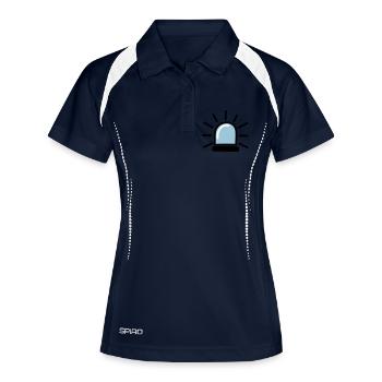 Police - Polo respirant Femme - marine/blanc - Devant