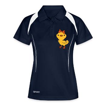 Chick Bow Female Girl - Women's Polo breathable - navy/white - Front
