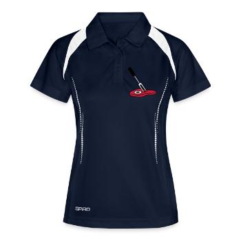 Barbecue Fork And Steak - Women's Polo breathable - navy/white - Front