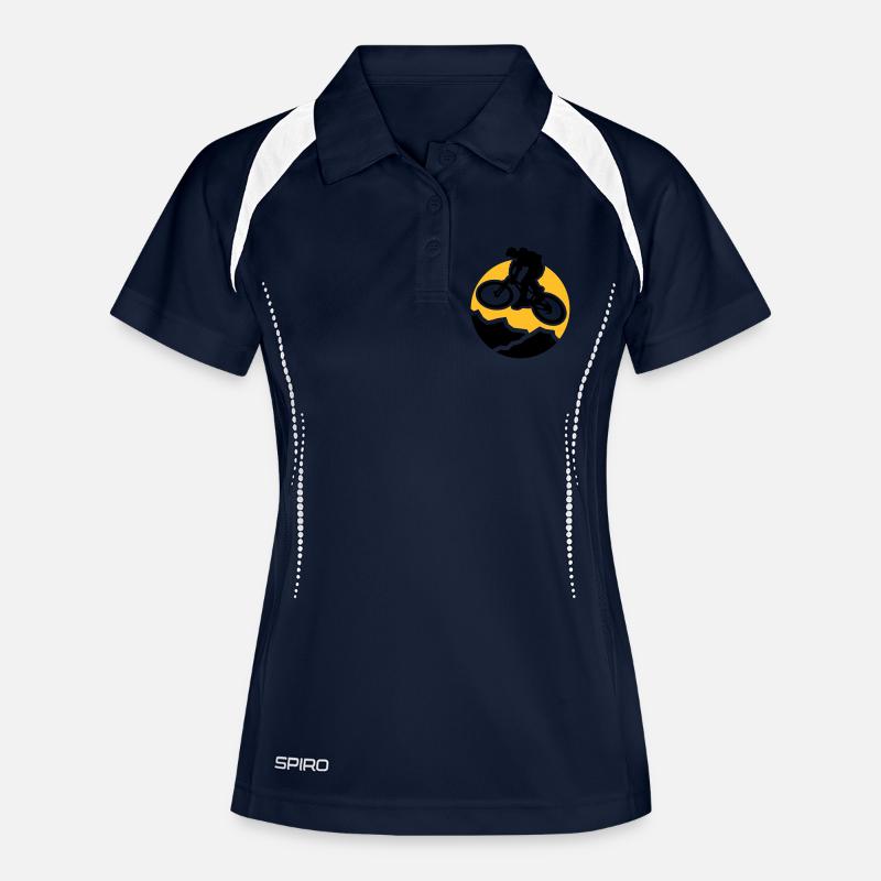 MountainBiker3 - Women's Polo breathable - navy/white