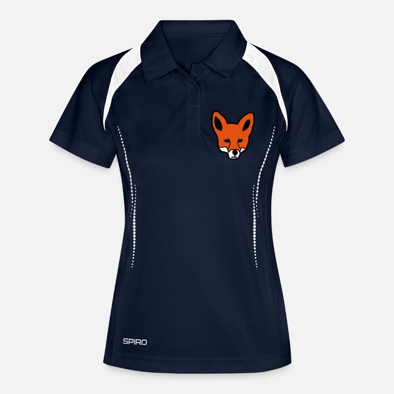 Fox gift gift idea - Women's Polo breathable - navy/white