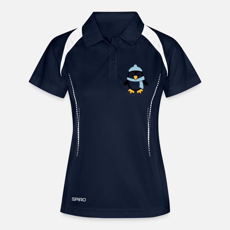 Penguin - Women's Polo breathable - navy/white