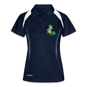 Sensi pixels Homme - Polo respirant Femme - marine/blanc - Devant