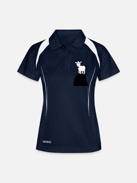 goat 3 - Women's Polo breathable - navy/white