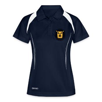 Lion - Lion - line drawing - Women's Polo breathable - navy/white - Front