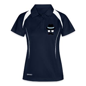 HIPSTER - Frauen Polo atmungsaktiv - Navy/Weiß - Vorne