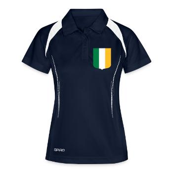 Irlande - Polo respirant Femme - marine/blanc - Devant