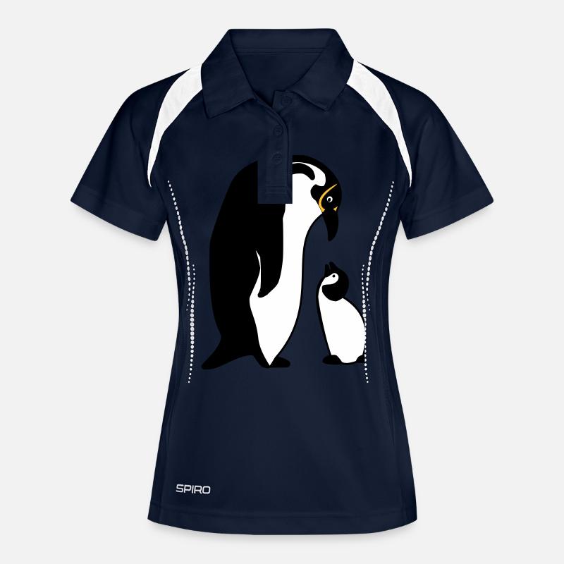 penguin - Women's Polo breathable - navy/white