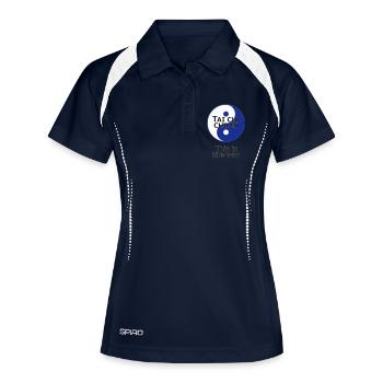 Tai Chi Chuan This is the way Yin Yang Taiji Vekto - Frauen Polo atmungsaktiv - Navy/Weiß - Vorne