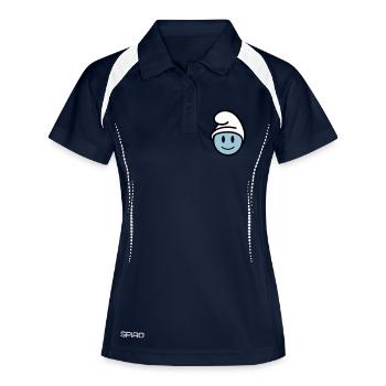 stocking icon 3c - Women's Polo breathable - navy/white - Front