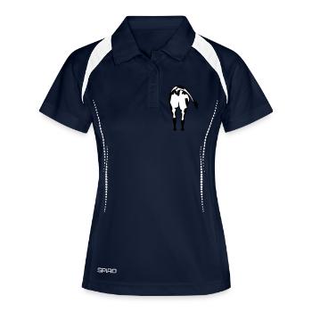 cul vache cow ass 8 - Polo respirant Femme - marine/blanc - Devant