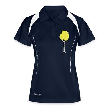 Birke Bäumchen Cool - Polo respirant Femme - marine/blanc - Devant
