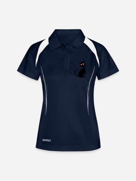 Chat - Women's Polo breathable - navy/white