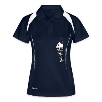 Fishbone On The Hook - Women's Polo breathable - navy/white - Front