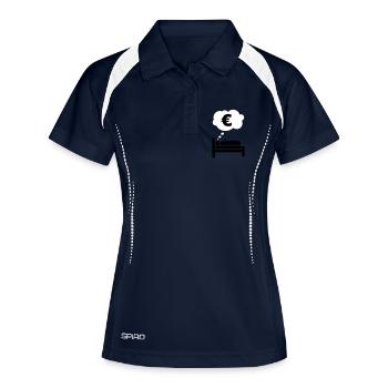 Money Dream - Polo respirant Femme - marine/blanc - Devant
