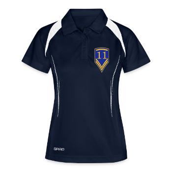 Cadeau pour le 11e anniversaire - 11 ans - Polo respirant Femme - marine/blanc - Devant