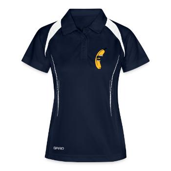 Evil Monster Banana - Polo respirant Femme - marine/blanc - Devant