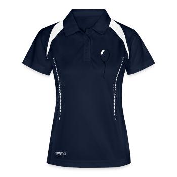 Air balloon - Women's Polo breathable - navy/white - Front