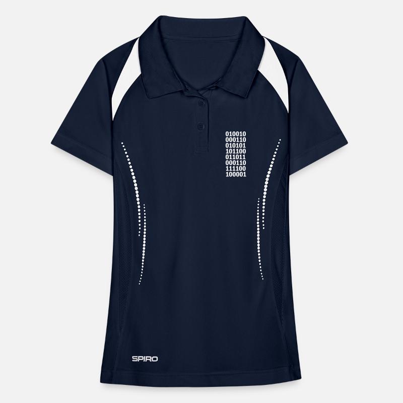 Binary Code Program Language Women's Polo breathable