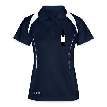 Weinfalsche - Frauen Polo atmungsaktiv - Navy/Weiß - Vorne