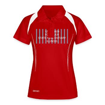matricul_prison - Women's Polo breathable - red/white - Front