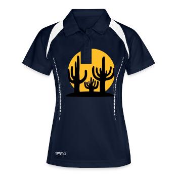 Silhouette Sun 3 Cacti - Women's Polo breathable - navy/white - Front