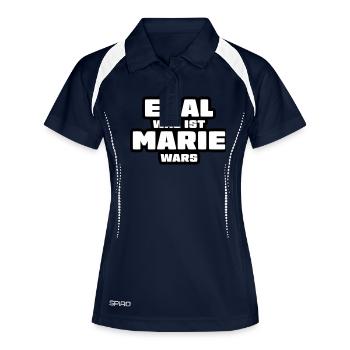 Lustiger Spruch Marie Geschenk - Frauen Polo atmungsaktiv - Navy/Weiß - Vorne