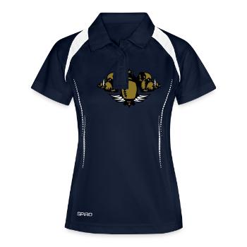 rugby football club logo americain1 boar - Women's Polo breathable - navy/white - Front