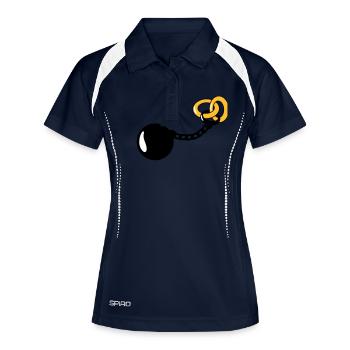 Wedding Rings - Women's Polo breathable - navy/white - Front