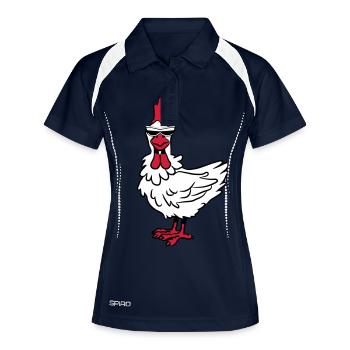 Chicken sunglasses - Women's Polo breathable - navy/white - Front