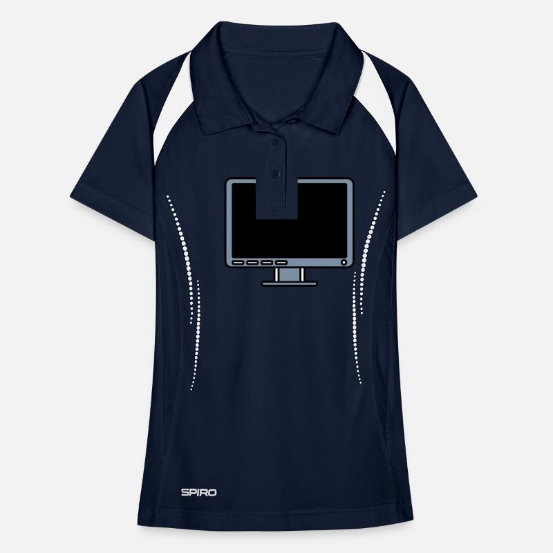Icon Logo Computer Screen Women's Polo breathable