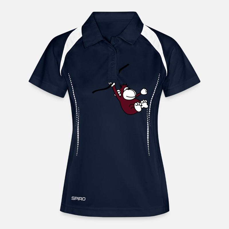 ape - Women's Polo breathable - navy/white