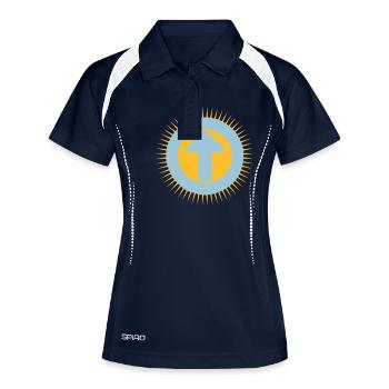 À quoi ressemblent les gagnants - Polo respirant Femme - marine/blanc - Devant