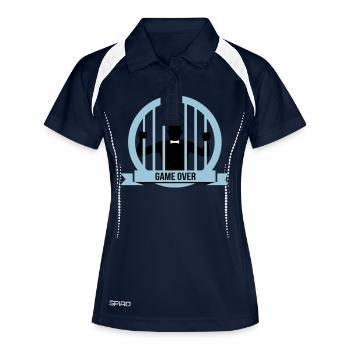 enterrement de vie de garçon et de jeune fille - Polo respirant Femme - marine/blanc - Devant