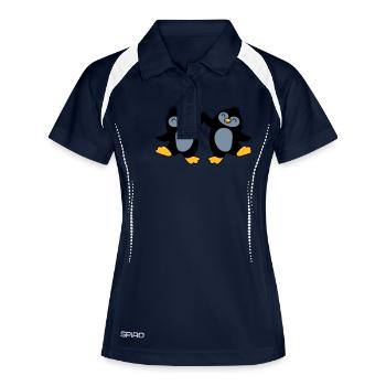 High Five Welcome Penguins - Women's Polo breathable - navy/white - Front