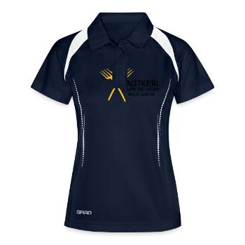 Dirty swine - Women's Polo breathable - navy/white - Front