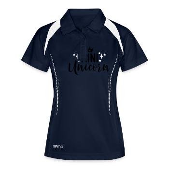 Unicorn - Women's Polo breathable - navy/white - Front