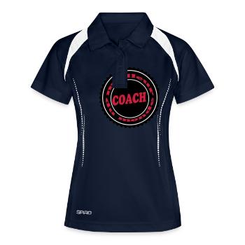 Meilleur COACH - Polo respirant Femme - marine/blanc - Devant