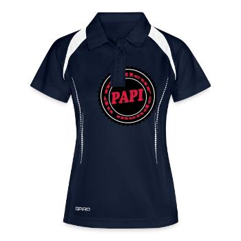 Meilleur PAPI - Polo respirant Femme - marine/blanc - Devant