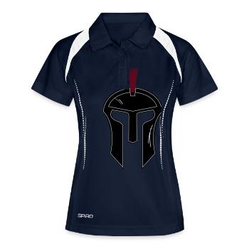 Sparta Helm - Frauen Polo atmungsaktiv - Navy/Weiß - Vorne