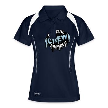 Official Crew Member Stamp - Polo respirant Femme - marine/blanc - Devant